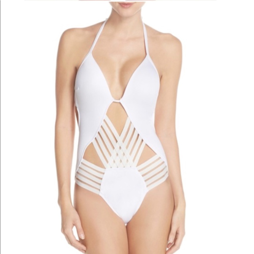 White push-up swimsuit